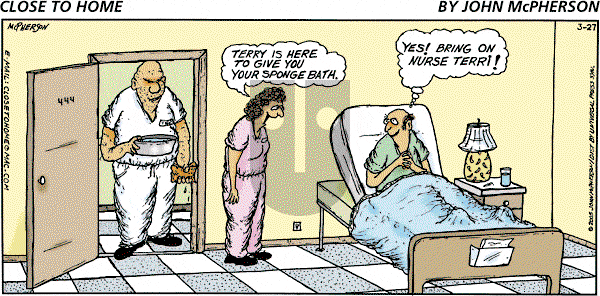 Close to Home on Sunday March 27, 2005 Comic Strip