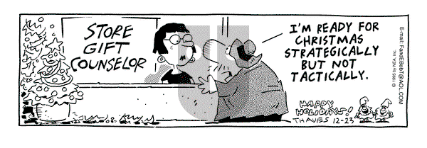 Frank and Ernest on Saturday December 23, 1995 Comic Strip