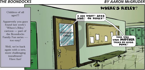 The Boondocks on Sunday August 12, 2001 Comic Strip