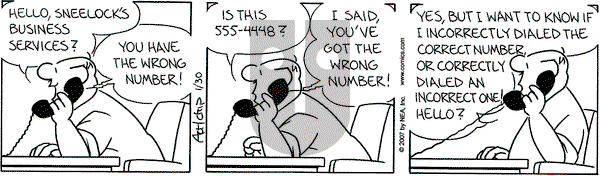 The Born Loser on Tuesday January 30, 2007 Comic Strip