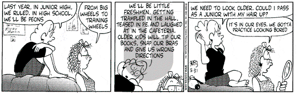 Luann - Tuesday August 31, 1999 Comic Strip