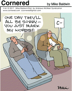 Cornered on Wednesday November 8, 2017 Comic Strip