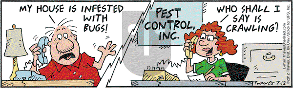 Frank and Ernest on Thursday July 12, 2012 Comic Strip