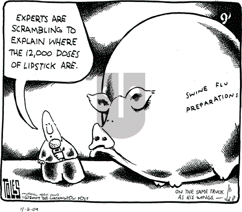 Tom Toles on Friday November 6, 2009 Comic Strip