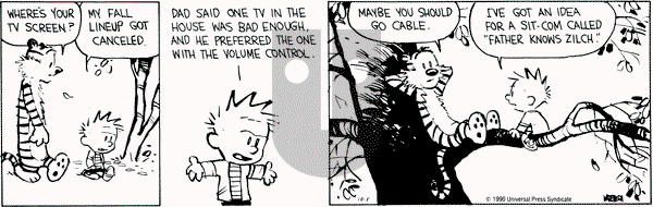Calvin and Hobbes on Friday October 5, 1990 Comic Strip