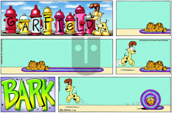 Garfield - Sunday November 6, 2005 Comic Strip