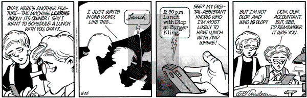 Doonesbury on Wednesday August 25, 1993 Comic Strip