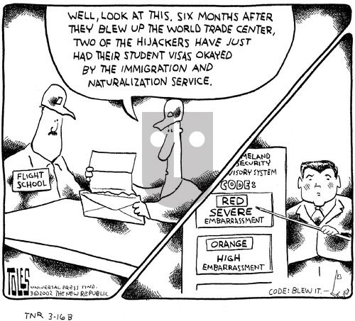 Tom Toles on Sunday March 17, 2002 Comic Strip