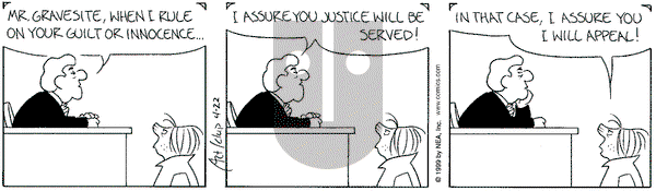 The Born Loser on Thursday April 22, 1999 Comic Strip