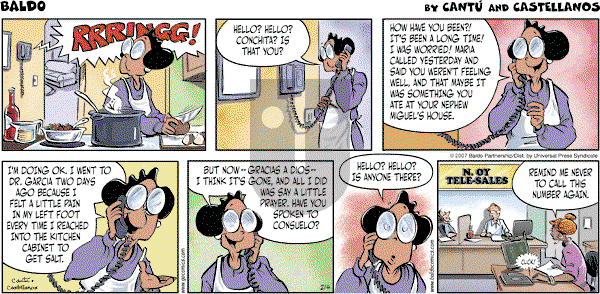 Baldo - Sunday February 4, 2007 Comic Strip