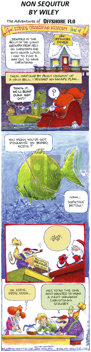 Non Sequitur on Sunday December 23, 2001 Comic Strip