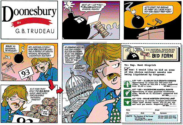 Doonesbury on Sunday January 14, 1996 Comic Strip