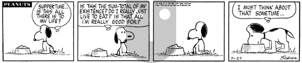 Peanuts on Saturday July 27, 1963 Comic Strip
