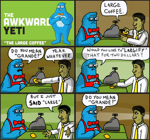 The Awkward Yeti on Thursday September 11, 2014 Comic Strip