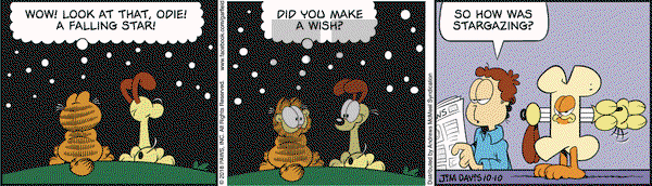 Garfield on Wednesday October 10, 2018 Comic Strip