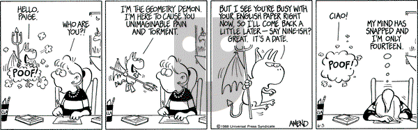 FoxTrot on Friday June 3, 1988 Comic Strip