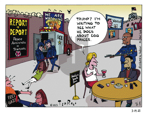 Ted Rall on Wednesday March 19, 2025 Comic Strip