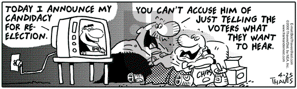 Frank and Ernest on Tuesday April 25, 2000 Comic Strip