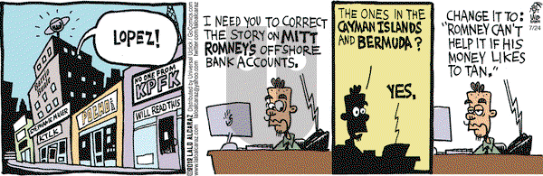 La Cucaracha on Tuesday July 24, 2012 Comic Strip