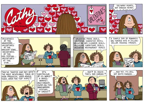 Cathy Classics on Sunday February 9, 1997 Comic Strip