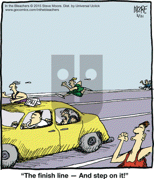 In the Bleachers on Saturday February 21, 2015 Comic Strip