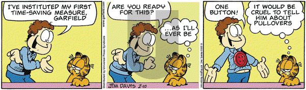 Garfield on Monday February 10, 2003 Comic Strip