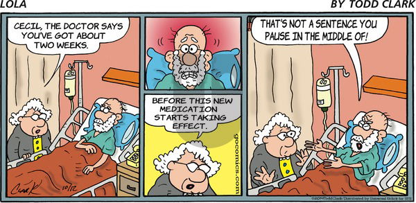Lola on Sunday October 12, 2014 Comic Strip