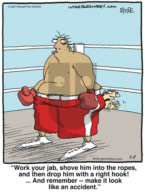 In the Bleachers on Thursday March 8, 2007 Comic Strip