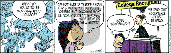 Baldo on Saturday November 21, 2009 Comic Strip