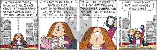 Cathy Classics on Wednesday January 16, 2002 Comic Strip
