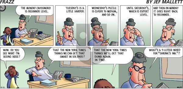 Frazz on Sunday October 13, 2019 Comic Strip