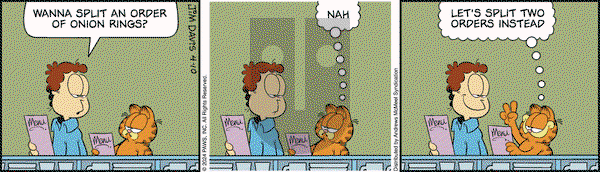 Garfield - Wednesday April 10, 2024 Comic Strip