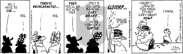Over the Hedge on Friday January 16, 1998 Comic Strip