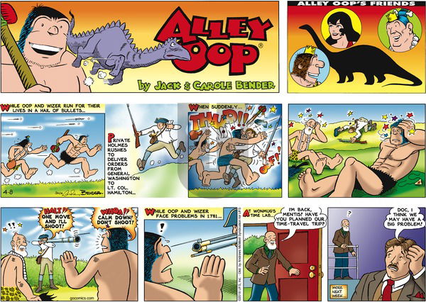 Alley Oop on Sunday April 8, 2018 Comic Strip