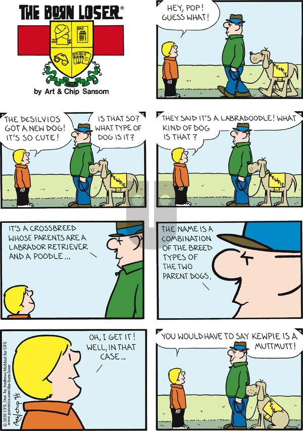 The Born Loser on Sunday April 5, 2020 Comic Strip