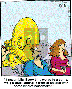 In the Bleachers on Wednesday July 9, 2008 Comic Strip