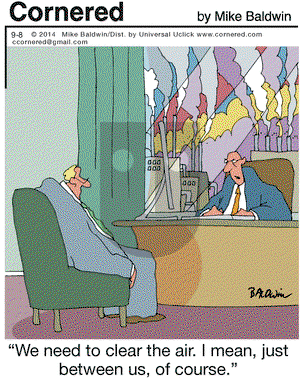 Cornered on Monday September 8, 2014 Comic Strip