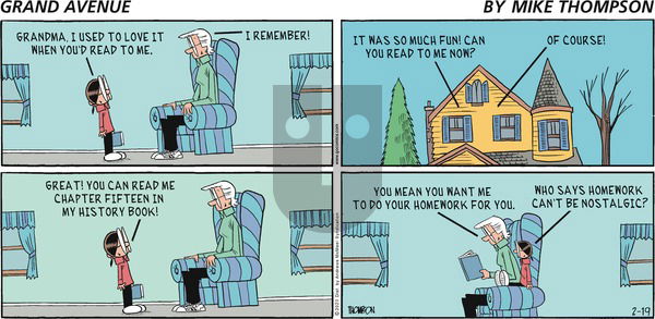 Grand Avenue on Sunday February 19, 2023 Comic Strip