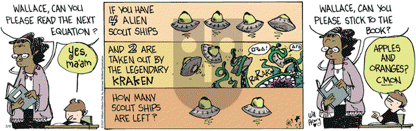 Wallace the Brave on Tuesday March 9, 2021 Comic Strip