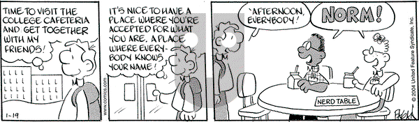 Drabble on Monday January 19, 2004 Comic Strip