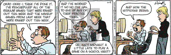 Cleats on Tuesday November 12, 2002 Comic Strip