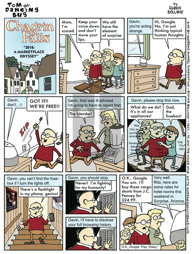 Tom the Dancing Bug on Monday April 2, 2018 Comic Strip
