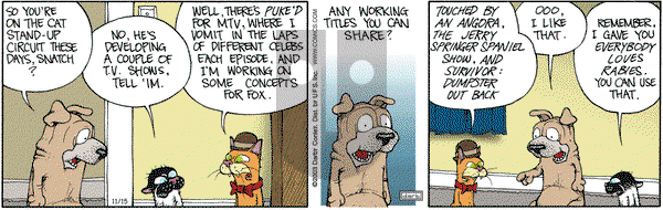Get Fuzzy on Saturday November 15, 2003 Comic Strip