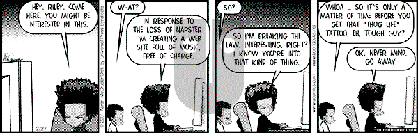 The Boondocks on Tuesday September 30, 2008 Comic Strip