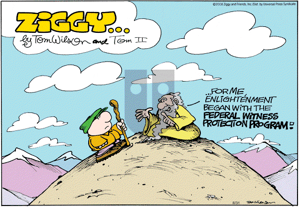 Ziggy - Sunday August 31, 2008 Comic Strip