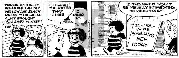 Nancy on Monday January 31, 2000 Comic Strip