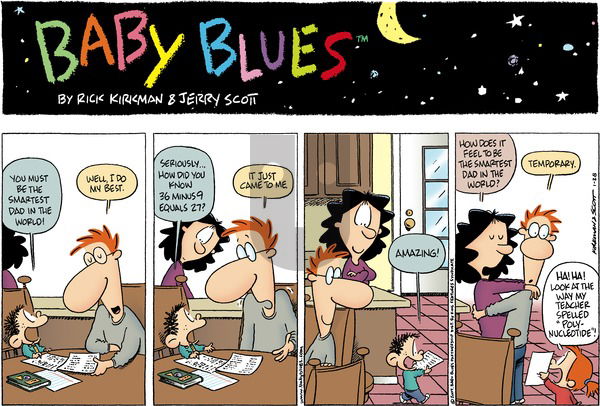 Baby Blues on Sunday January 28, 2007 Comic Strip