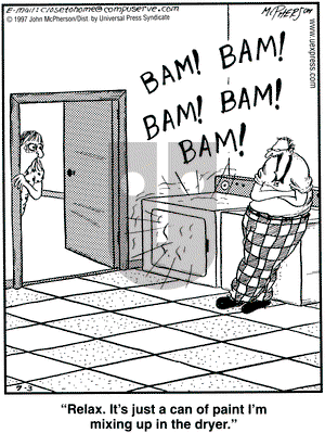Close to Home on Thursday July 3, 1997 Comic Strip