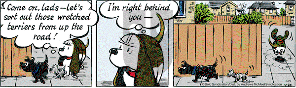 Fred Basset on Monday March 29, 2021 Comic Strip