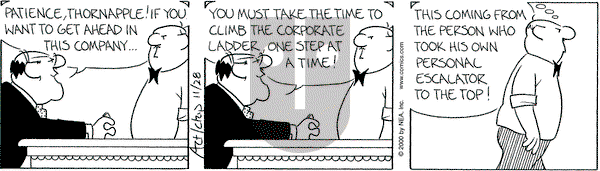 The Born Loser on Tuesday November 28, 2000 Comic Strip